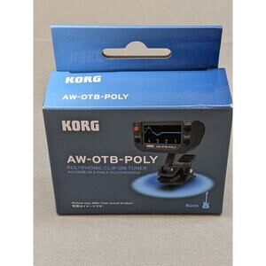 Korg AW-OTB-POLY Polyphonic Clip-On Tuner for Bass OLED Display